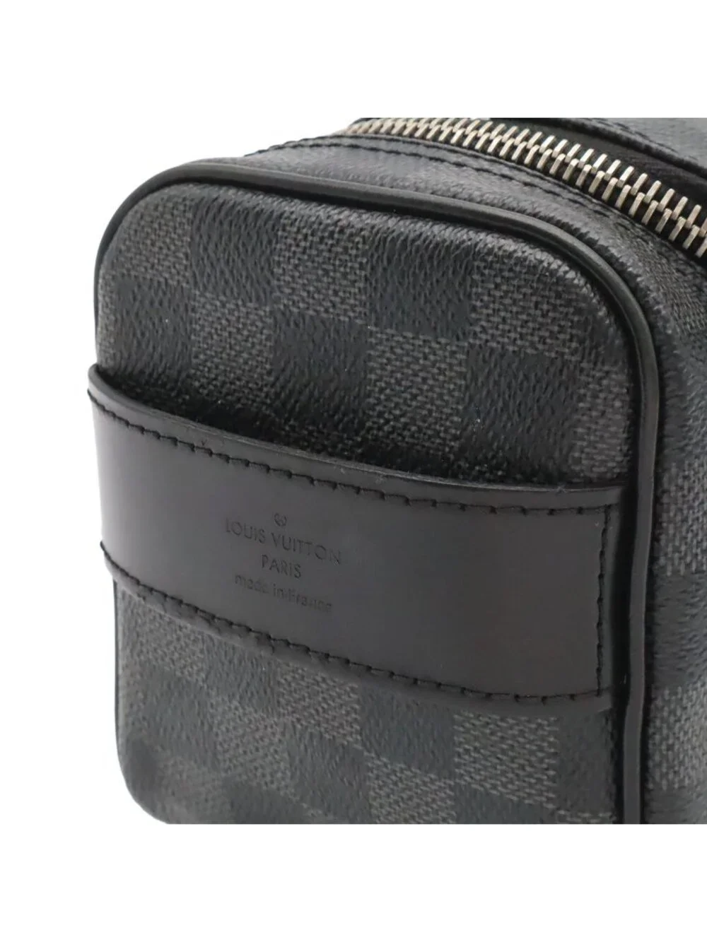 Louis Vuitton Damier Graphite Toilette Pouch Travel Clutch Handbag
